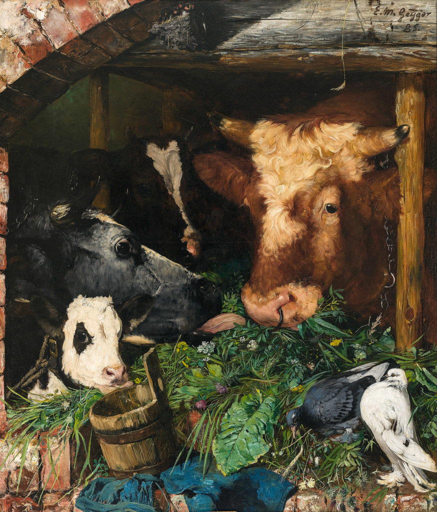 Ernst Moritz Geyger - Viehfütterung