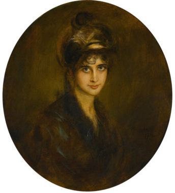 Franz von Lenbach - Portrait Lydia Feez