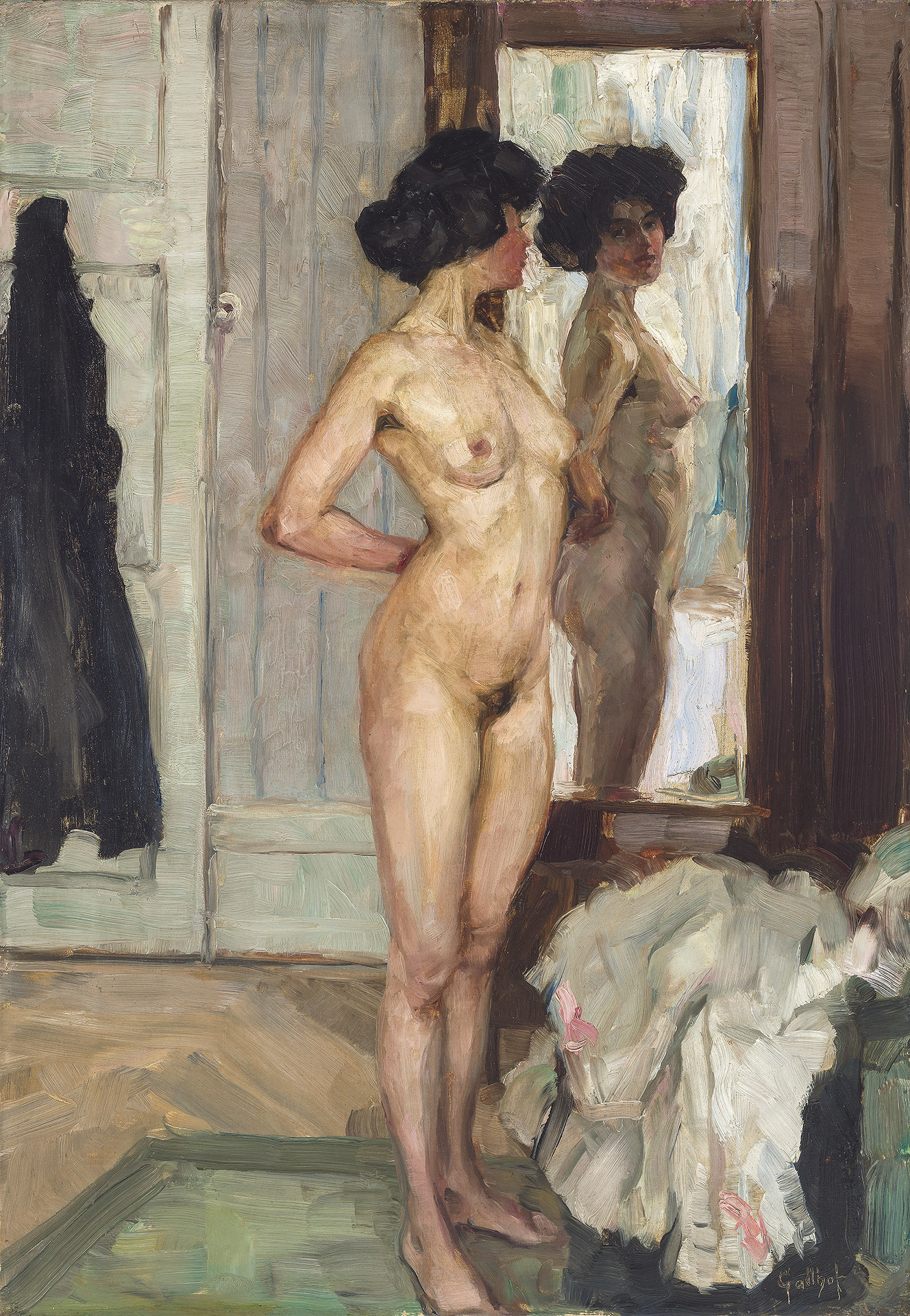 Nude in front of Mirror