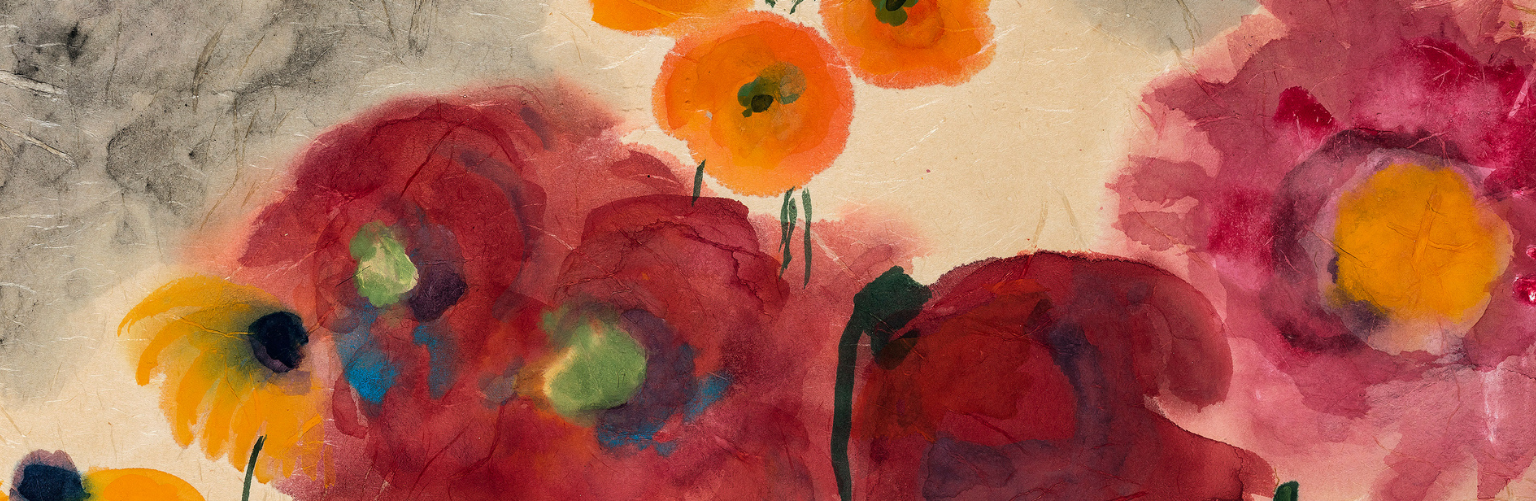 Emil Nolde, Flowers with Red and Yellow Blossoms