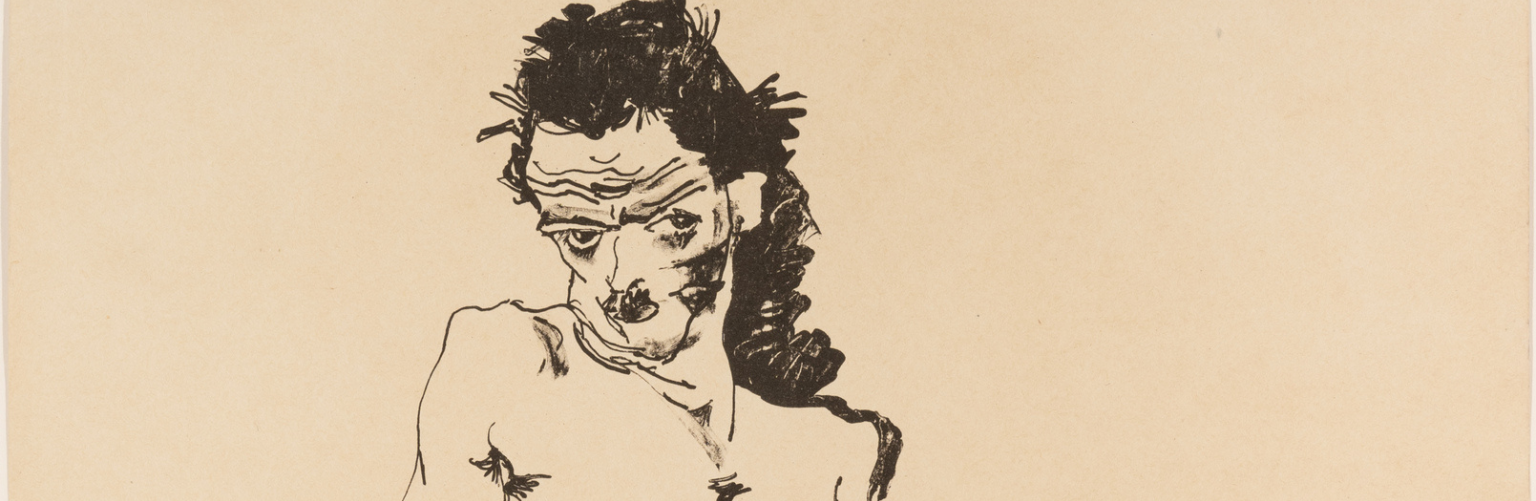 Egon Schiele - Self-portrait
